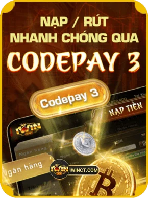 Nạp rút nhanh chóng qua Codepay 3 tại iwinct.com