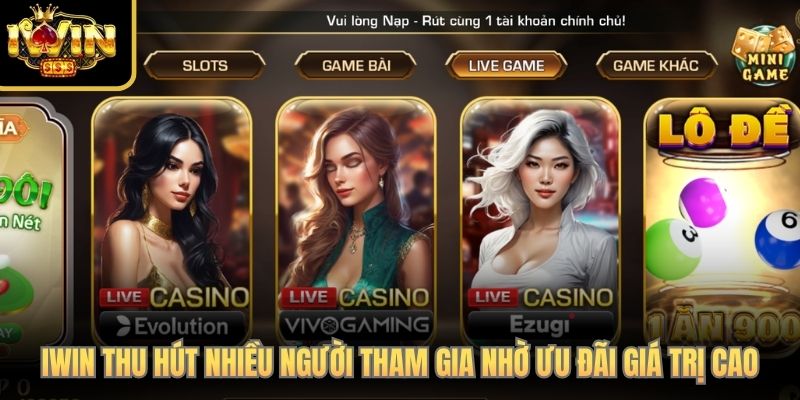 iwinclub thu hút nhiều người tham gia nhờ ưu đãi giá trị cao iwinclub thu hút nhiều người tham gia nhờ ưu đãi giá trị cao